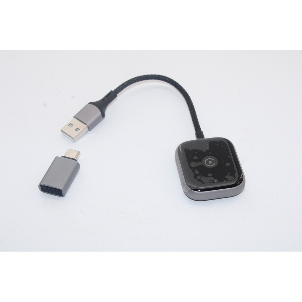 Wireless CarPlay Adapter for iPhone iOS Wired CarPlay Cars USB-C Dongle Black